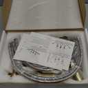 GGStudy 8 inch 2 Handles 3 Holes Widespread Bathroom Sink Faucet Antique Brass Bathroom Vanity Faucet Basin Mixer Tap Faucet Matching Metal Pop Up Drain with Overflow