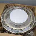 20" Gold Fandelier Crystal Ceiling Fans with Lights, Cage Gold Chandelier Ceiling Fan with Light Remote Control, 6-Speed for Bedroom, Nursery, Foyer, Living Room