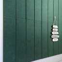 Shiplap Felt Wall Panels for Interior Wall Decor, Accent Wall Paneling for Bedroom Living Room & Office, Peel and Stick, Sound Absorbing  24 Pack Felt Tiles with Adhesive  Aurora Green