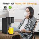 Tastyle Mini Hot and Iced Coffee Maker Single Serve, for K Cup and Ground, 6 to 14 Oz Brew Sizes, with Recipe Book, for Home, Travel, RV, Office and Dorm,Classic Black (2.0 Version)