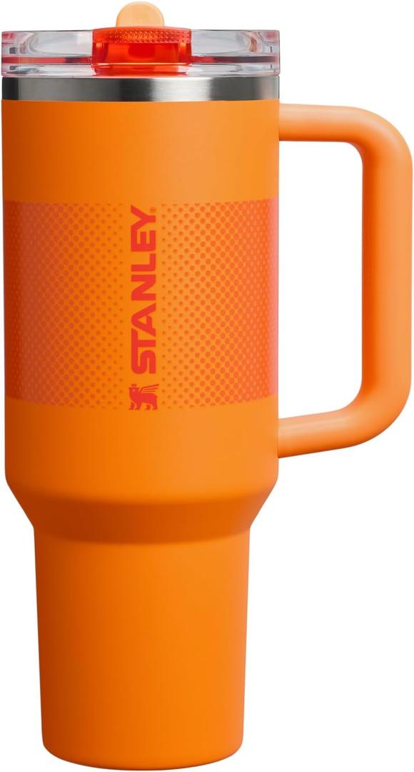 STANLEY Quencher ProTour Flip Straw Tumbler with Leakproof Lid 40 oz | Built-In Straw and Handle | Cup Holder Compatible for Travel | Insulated Stainless Steel Cup | BPA-Free | Goldenrod Fade