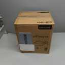 EUHOMY Nugget Ice Maker Countertop with Handle, Ready in 6 Mins, 34lbs Per Day, Removable Top Cover, Auto-Cleaning, Portable Sonic Ice Maker with Basket and Scoop, for Home/Party/RV/Camping (Black)