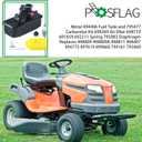 Metal 494406 Fuel Tank and 795477 Carburetor Kit Replaces 795477 Carburetor, 498811, 699660, 794147, 794161, 795469, 498809, 494407, 494775, 497619, 795477