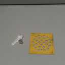 4-1/4 Inch Screw-in Square Floor Drain Cover Replacement Shower Grates with Screws (Brushed Golden)
