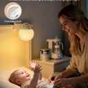 Egg Light for Nursery,2600mAh Battery with 150-Hour Runtime,3000K Warm Light&RGB 16 Colors,Stepless Dimming,Reading,Kids' Bedroom&Party Ambiance Decor,Travel&Gifts (White)