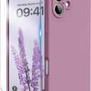 for iPhone 16 Case, Liquid Silicone Case with Camera Protection Soft Gel Rubber Cover with Microfiber Lining Shockproof Protective Phone Case for iPhone 16 6.1", Lilac Purple