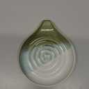 Ceramic Spoon Rest for Kitchen Counter & Stove, Large Spoon Holder for Cooking Utensils, Heat-Resistant, Nonstick, Easy to Clean, Modern Kitchen Decor, Gradient Green