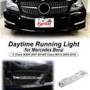 Egreat Fog Light LED Daytime Running Light Fog Lamp Compatible with 2007-2014 Mercedes Benz C Class W204 C250 C300 C350 E Class W212 E350 E63 (Driver Side #2049068900)