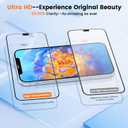 Unbreak 9H Glass for iPhone 12 pro MAX Screen Protector [Auto-Dust Removal, Bubble Free] 1:1 Full-Coverage Tempered Glass Ultra HD Clear, Case Friendly, 2-Pack