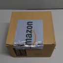 KNOBWELL 1 Pack Gold and Black Door Handle Square Doorknob with Lever Interior Door Lever for Bed and Bath (Push Button)