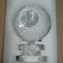 Semi Flush Mount Ceiling Light, White Hallway Light Fixture, Vintage Ceiling Lighting Fixture with Milky Glass, Globe Glass Close to Ceiling Light, Indoor Hanging Lighting for Bedroom Kitchen Porch