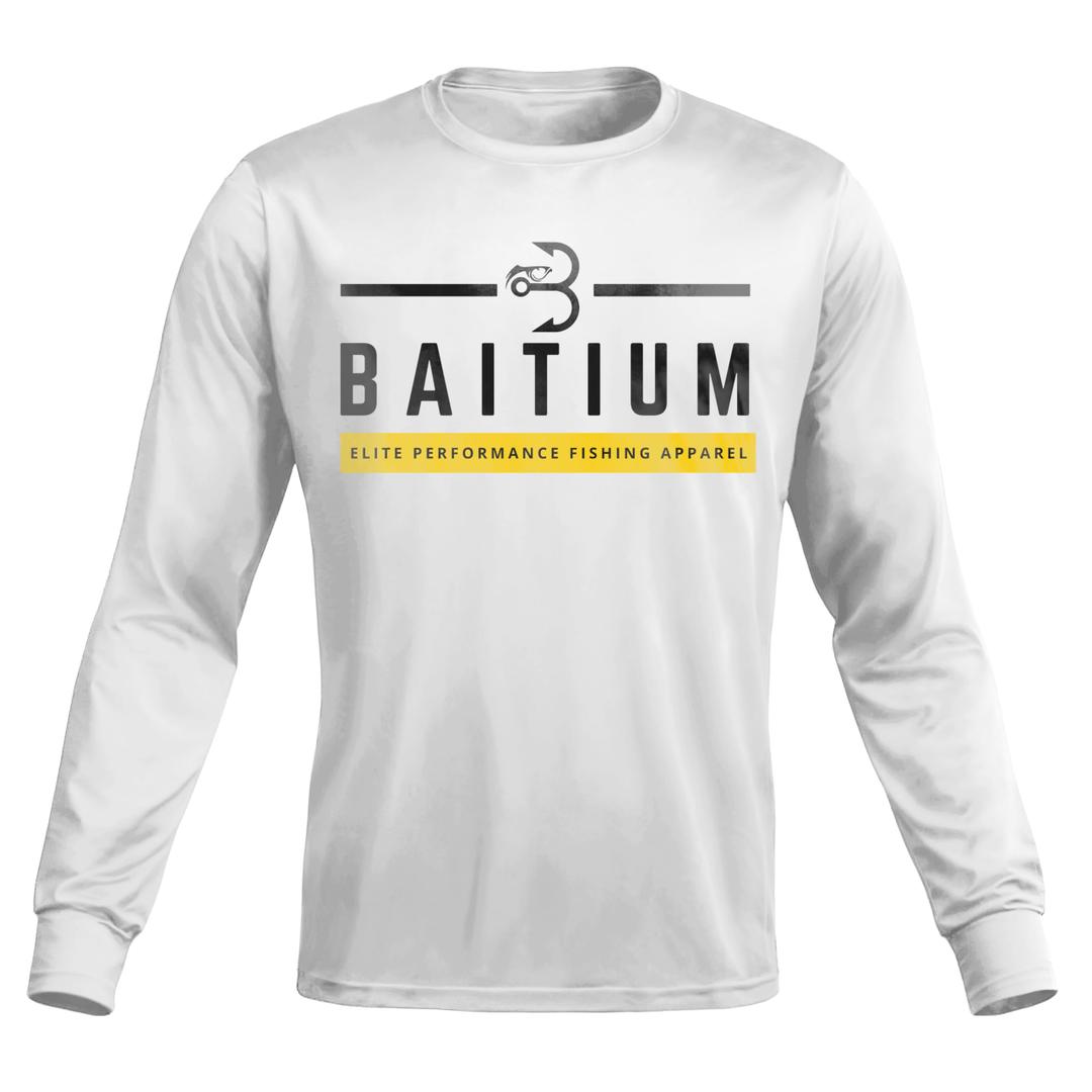 Fishing Shirts for Men,UPF50 Sun Protection Long Sleeve,Quick Dry Dri Fit Apparel, Wicking Rash Gaurd, Fishing Clothes (Small, White) (White, S)