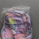 MCWTH School Backpack for Girls, Lightweight Waterproof Cute Rainbow School Bookbag for Teen Kids Students Elementary (Rainbow Purple) Large