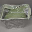 4.5 Gallon Trash Can with Swing Lid, Plastic Swing Top Trash Can (Green)