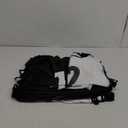 Yahenda 24 Pcs Sports Pinnies Soccer Scrimmage Practice Vests Numbered Soccer Team Pennies with Belt for Adult (X-Large, White, Black)