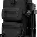 OZUKO Multipurpose Sling Bag for Men, Large Capacity Crossbody Shoulder Bag Waterproof Sling Chest Backpack with Tripod Holder Fit for Outdoor Travel Photography (Black)