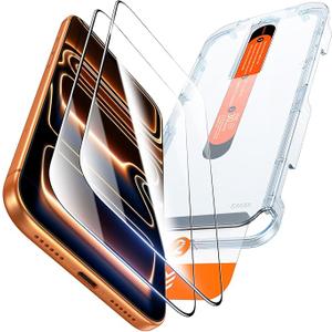 DIMONCOAT TOP 9H+ Glass for iPhone 17 Pro Max Screen Protector[Easy One-Pull Installation] [10X Military Protection] Tempered Glass Screen Protector 17 Pro Max 6.9 inch Case-Friendly, 2-Pack