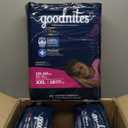 Goodnites Girls' Nighttime Underwear, Size XXL (120-165 lbs), 54 Ct (3 pack of 18), Packaging May Vary