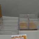 Vtopmart Stackable Storage Drawers Set of 4 Clear Plastic Organizer Bins for Bathroom Supplies,Ideal for Cabinet,Pantry,Laundry Room Organization