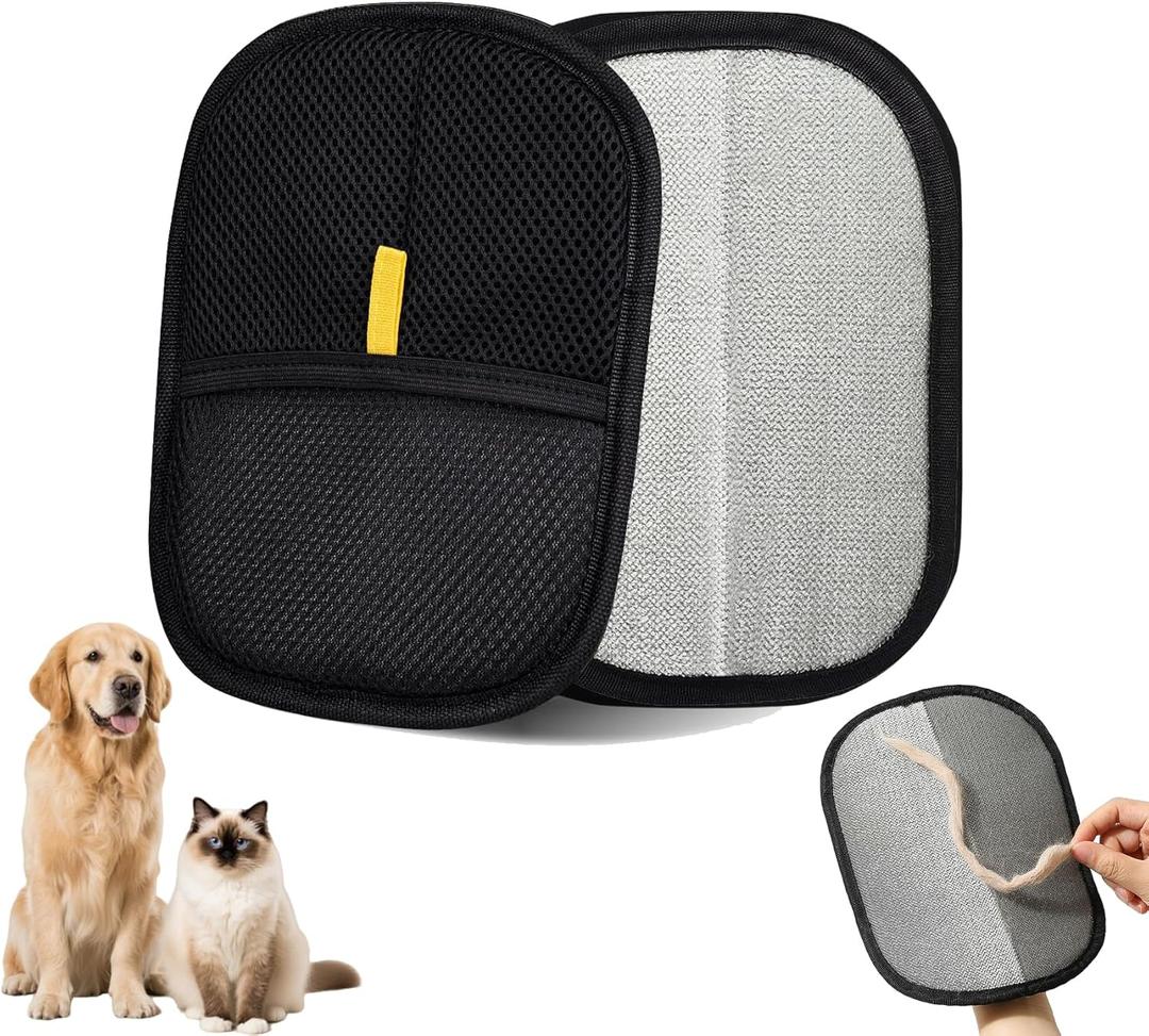 Pet Hair Remover Glove Tool for Dogs Cats - Electrostatic Gloves Furniture Car Seat Carpet Clothing Use