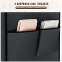 Wardrobe ClosetPortable Closets for Hanging Clothes,Free Standing Clothes Rack with Cover & 3 Hanging rods & 6 Storage Shelves & 2 Side Pockets (3 Row - 49"Wide, Black)