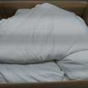 Bedsure Oversized King Comforter Set, White Soft Prewashed Bedding for All Seasons, 3 Pieces GentleSoft Bed Set, 1 Lightweight Comforter (120"x98") and 2 Pillowcases (20"x36")