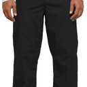 Cherokee Unisex Scrub Pants for Men & Women Drawstring Cargo Medical Uniform Straight Leg Nursing Scrub Bottoms - 4100 (Large Tall, Black)