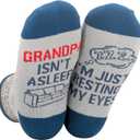 InnoBeta Grandpa Gifts, Gifts for Grandpa on Christmas, One Size Crew Socks, Im Just Resting My Eyes