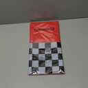 2PCS Race Car Birthday Party Decorations, Red and White Checkered Tablecloth Race Car Table Cloth for Kids Boys Car Themed Party Table Decorations. 54 X 108 Inch(Red) (A-Red)