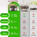 LetPot LPH-Max Hydroponics Growing System Kit, 21 Pods APP & WiFi Automatic Controlled Smart Indoor Garden with 36W LED Grow Light, Auto Drip Irrigation Kits, Self-Managed Nurturing & Watering