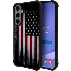 for Samsung Galaxy S25 Plus Case, Military-Grade Protection, All-Around Shockproof Corners, Anti-Scratch Phone Case for Samsung Galaxy S25 Plus - Old Flag