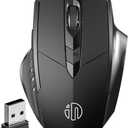 Wireless Portable Mute Mouse Charging Bluetooth Dual Mode 5.0 Mute Suitable for Apple Mac Laptops, Desktops, Etc