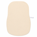 Beige Quilted Mattress Pad Cover with Elastic Strap, Soft Fitted Mattress Protector