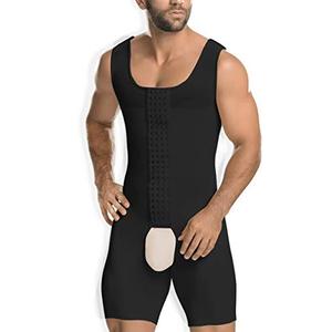 NonEcho Men Shapewear Tummy Control Full Body Shaper Slimming Bodysuit Plus Size,5XL