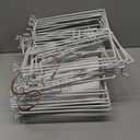 Amylove 24 Pcs Wire Shelf Divider for Wire Shelves Closet Organization Clothes Wardrobe Separators Closet Organizer Dividers Storage Rack Separator for Cabinets Kitchen Office, White