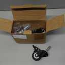 2" Swivel Caster Wheels Set of 4,Heavy Duty 440lbs Capacity No Noise,M10x10 Screws,2 Pack Locking with Brake