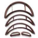5 Pc Bump It Hair Accessory - Bump It Up Headband & Clips for Volume (Brown)