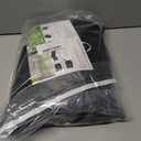 UIRWAY Fire Pit Cover 44 Inch Round, Waterproof Outdoor Fire Pit Cover, 600D Heavy Duty Oxford Fabric Firepit Cover with PVC Coating, Strong Tear & Windproof Patio Fire Pit Table Cover, Black