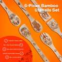 Star War Kitchen Gifts Wooden Spoons For Cooking Utensils Set 6 pcs, Star War kitchen accessories House Warming Gift For Men And Women,Star War Cooking Accessories, Star War Spatula