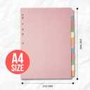 12 Tab Dividers for 3 Ring Binder - Colorful 12 Tab Binder Dividers for Easy Organization - Durable 12 Dividers for Binders (5 Pack)