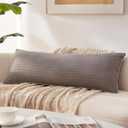 Memory Foam 14 x 36 Inch Throw Pillow Insert, Premium Lumbar Pillow Insert for Decorative Throw Pillow, Living Room, Couch and Sofa, 14 x 50 Inch, Gray