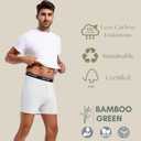 Boxers for Men Viscose from Bamboo Men's Underwear Boxer Shorts Breathable Mens Boxer, Loose Fit, Knit Pack (Black, M)