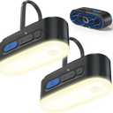 Clemas Motion Sensor Camping Lights,Rechargeable Camping Lantern, Portable Hanging Tent Lights,IPX5 Waterproof Emergency Light for Outdoor,SOS Mode Hurricane Power Outages,Magnet Work Light,2 Pack