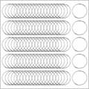 100 Pack Clip Strip 1.5" Loose Leaf Binder Rings,1.5 Inch Nickel-Plated Steel Book Snap Rings, Key Rings, Book Binding, Hang Signs, Sample Books, Catalogs, Instruction Booklets & More in Retail Stores