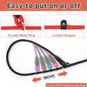 5-Pack No-Pull Dog Slip Leads 5FT Adjustable, Red/Black/Blue/Brown/Purple (for Small Dogs) - Easy On/Off, No Collar Needed, Standalone Use, Ideal for Walking & Training