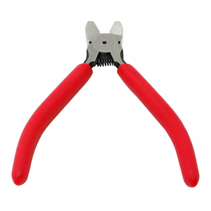 iexcell 6" Flush Cutter Side Cutter Wire Cutter Pliers Nippers Repair Tool, Red, Chrome-Vanadium Steel
