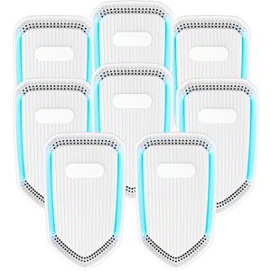 Plug In Air Ionizers for Home & Dust Mites, 8 Pack Air Purifier Negative Ion Generator, Quiet Filterless Air Freshener Odor Eliminators for Office Kitchen, Mini Air Cleaner for Pet Odor,Smoke Smell