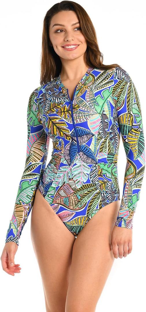 La Blanca Women's Long Sleeve Paddlesuit, XS