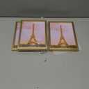 Upsimples 5x7 Picture Frame Set of 3, Made of High Definition Glass for 5 x 7 Gold Frames, Wall and Tabletop Display Thin Border Photo Frame for Home Dcor