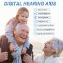 CIS Hearing Aids, Miniature Hearing Amplifiers for Adults with Noise Cancelling, Rechargeable Hearing Aids for Seniors with Crystal Clear Sound, and LED Power Display